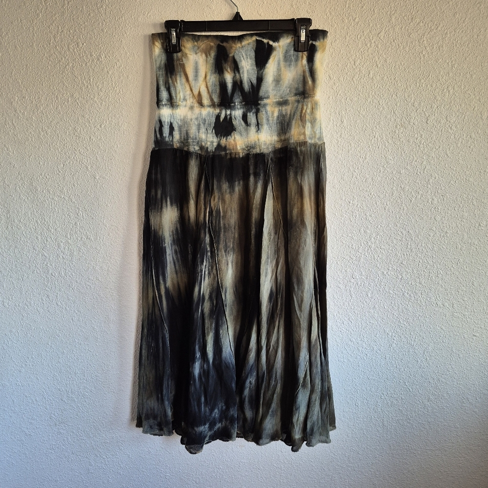 Cute Options Tie-Dye Boho Maxi Skirt Womens Size S